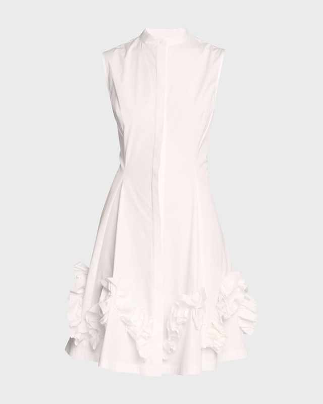 Natalie Shirtdress with Ruffle Detail